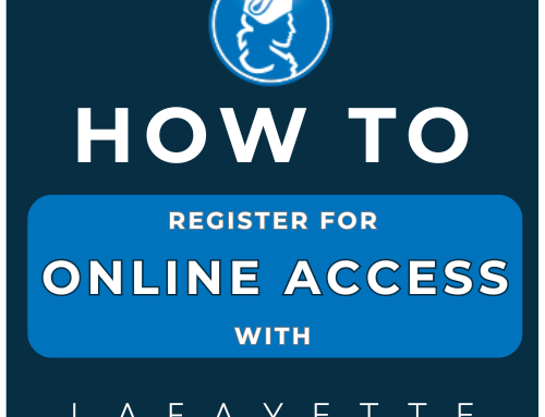 How to Register for your Lafayette Online Account